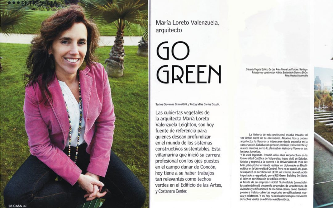 Reportaje GO GREEN, Mercurio Valparaíso